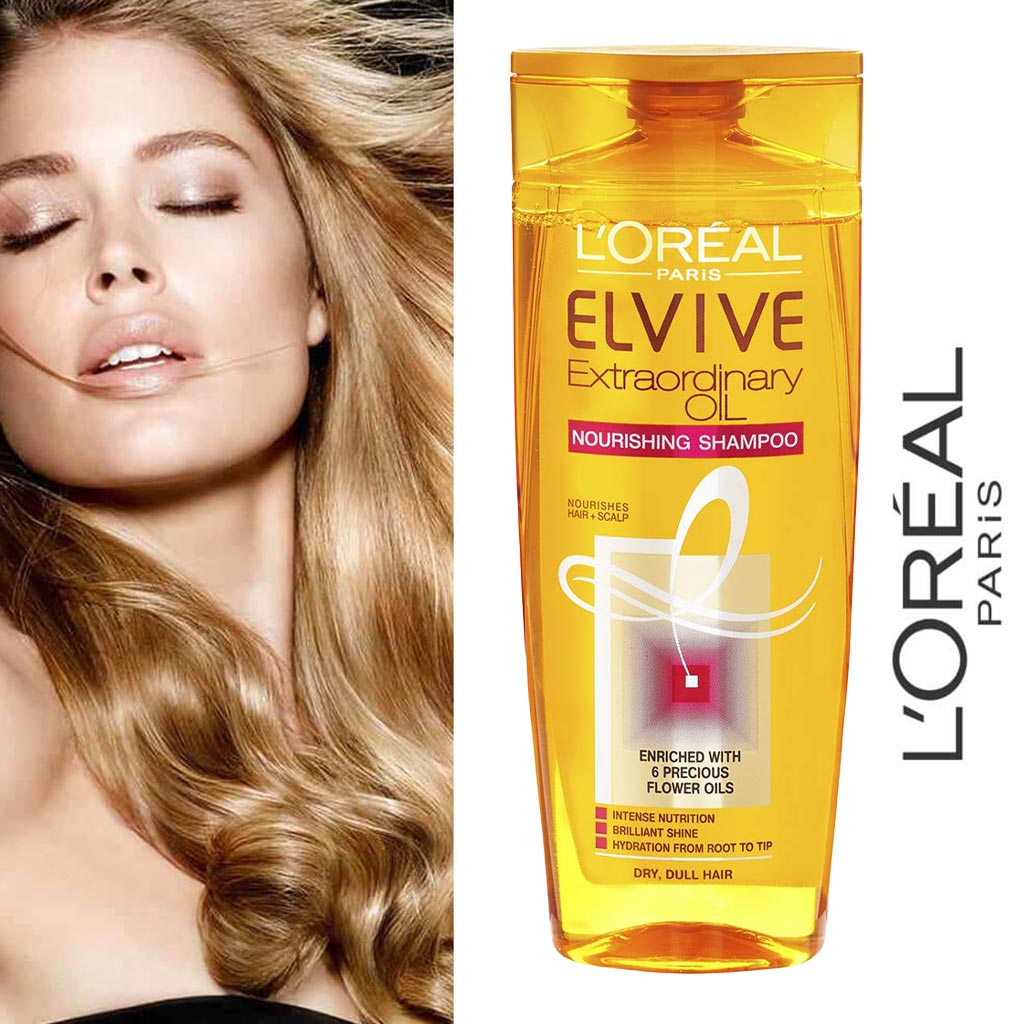 Loreal Paris Elvive Extraordinary Oil Nourishing Shampoo For Dry Hair 200ml - Easy Pharmacy LLC