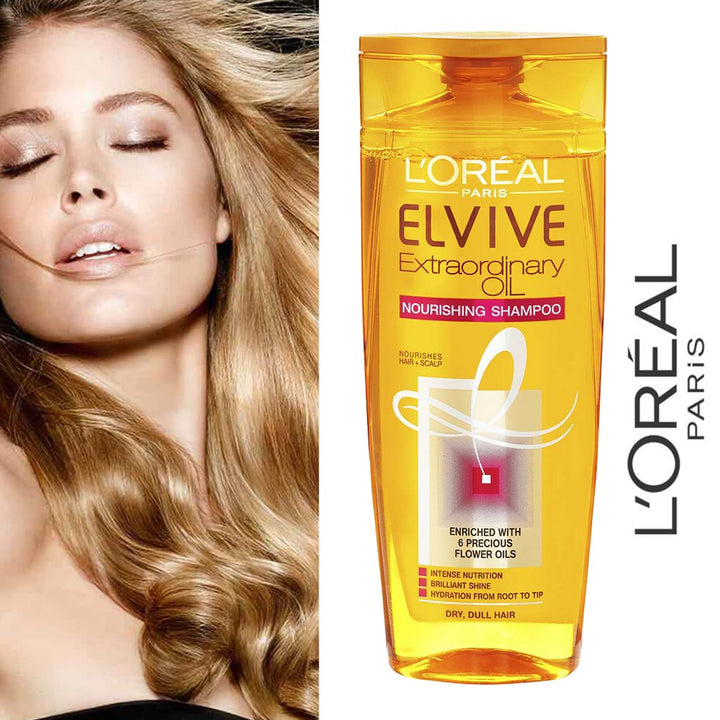 Loreal Paris Elvive Extraordinary Oil Nourishing Shampoo For Dry Hair 200ml - Easy Pharmacy LLC
