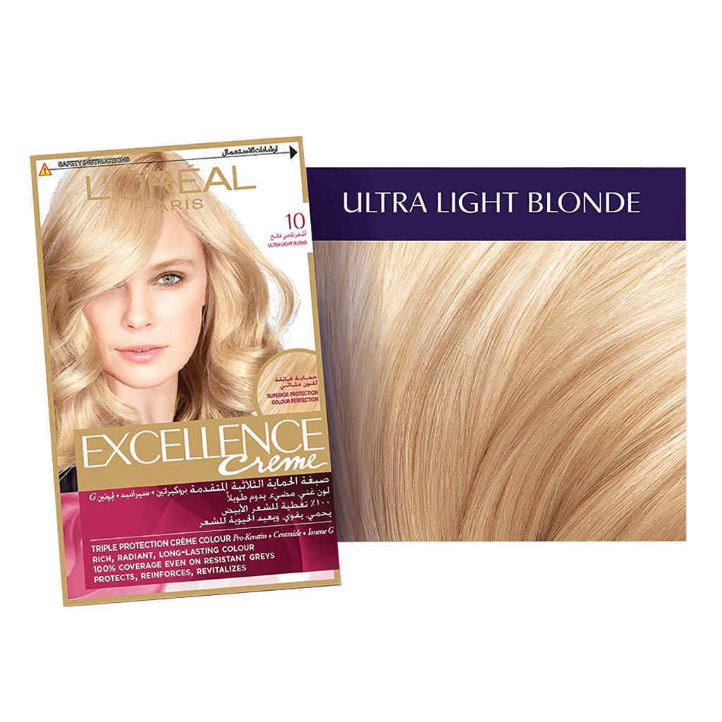 Loreal Paris Excellence Cream Hair Color 10 Ultra Light Blonde - Easy Pharmacy LLC