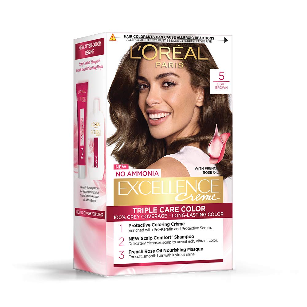 Loreal Paris Excellence Cream Hair Color 5 Natural Brown - Easy Pharmacy LLC