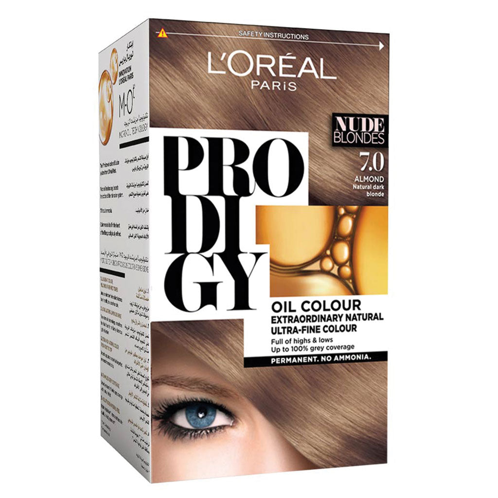 Loreal Paris Prodigy Permanent Oil Hair Color 7 Almond Kit - Easy Pharmacy LLC