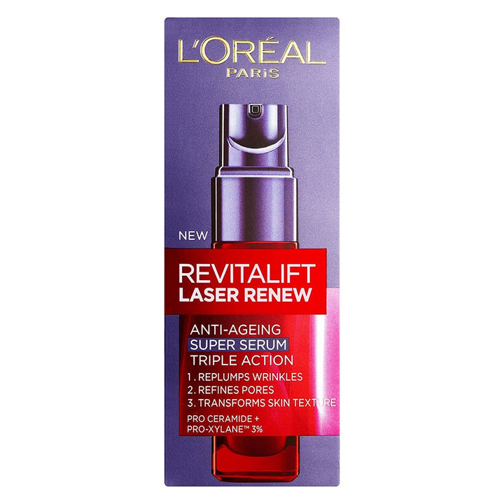 Loreal Paris Revitalift Laser Renew Triple Action Antiaging Facial Super Serum 30ml - Easy Pharmacy LLC