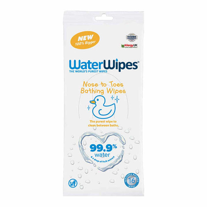 WaterWipes Nose To Toes Bathing Wipes 16's - Easy Pharmacy LLC