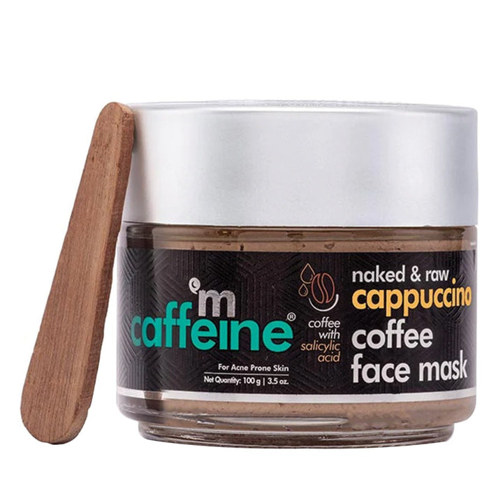 Mcaffeine Naked & Raw Cappuccino Coffee Face Mask With Salicylic Acid & Kaolin Clay 100 g - Easy Pharmacy LLC