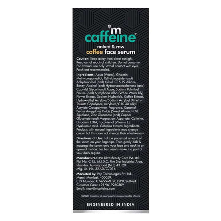 Mcaffeine Naked And Raw Coffee Face Serum 40 mL - Easy Pharmacy LLC