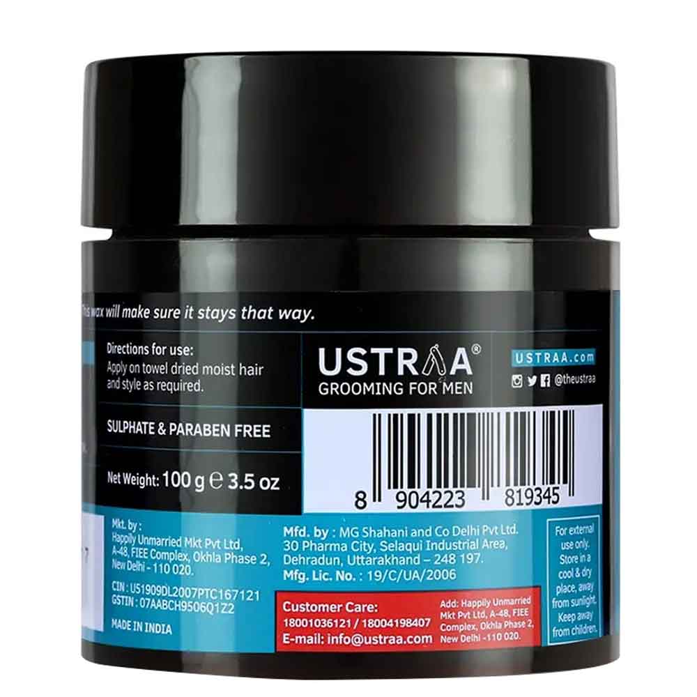 Ustraa Hair Wax Strong Hold Wet Look For Men 100 g - Easy Pharmacy LLC