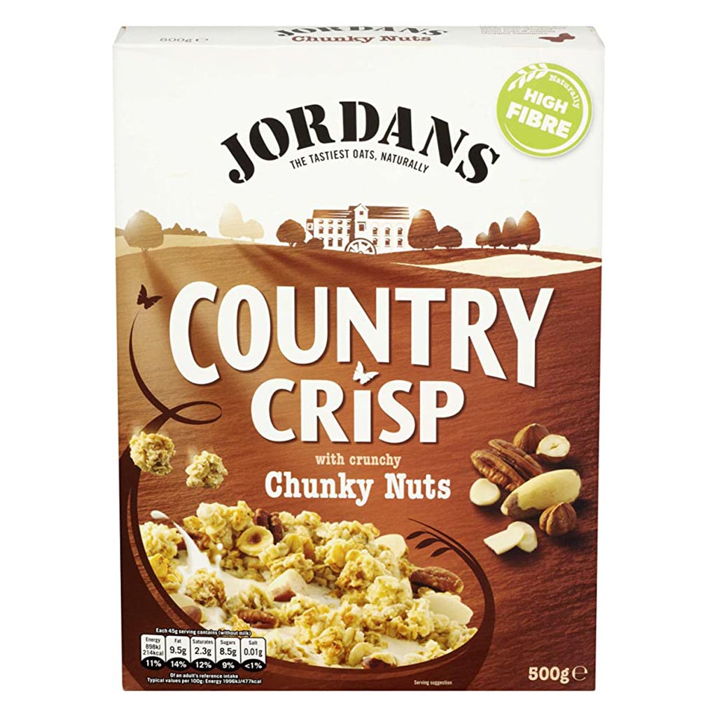 Jordans Country Crisp Chunky Nuts Granola 500 g - Easy Pharmacy LLC