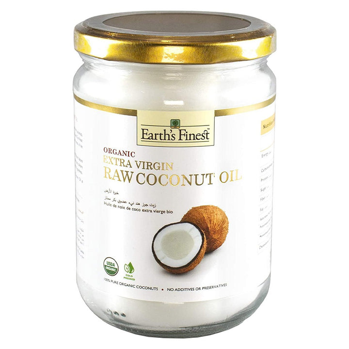 Earth's Finest Organic Extra Virgin Raw Coconut Oil 500 mL - Easy Pharmacy LLC