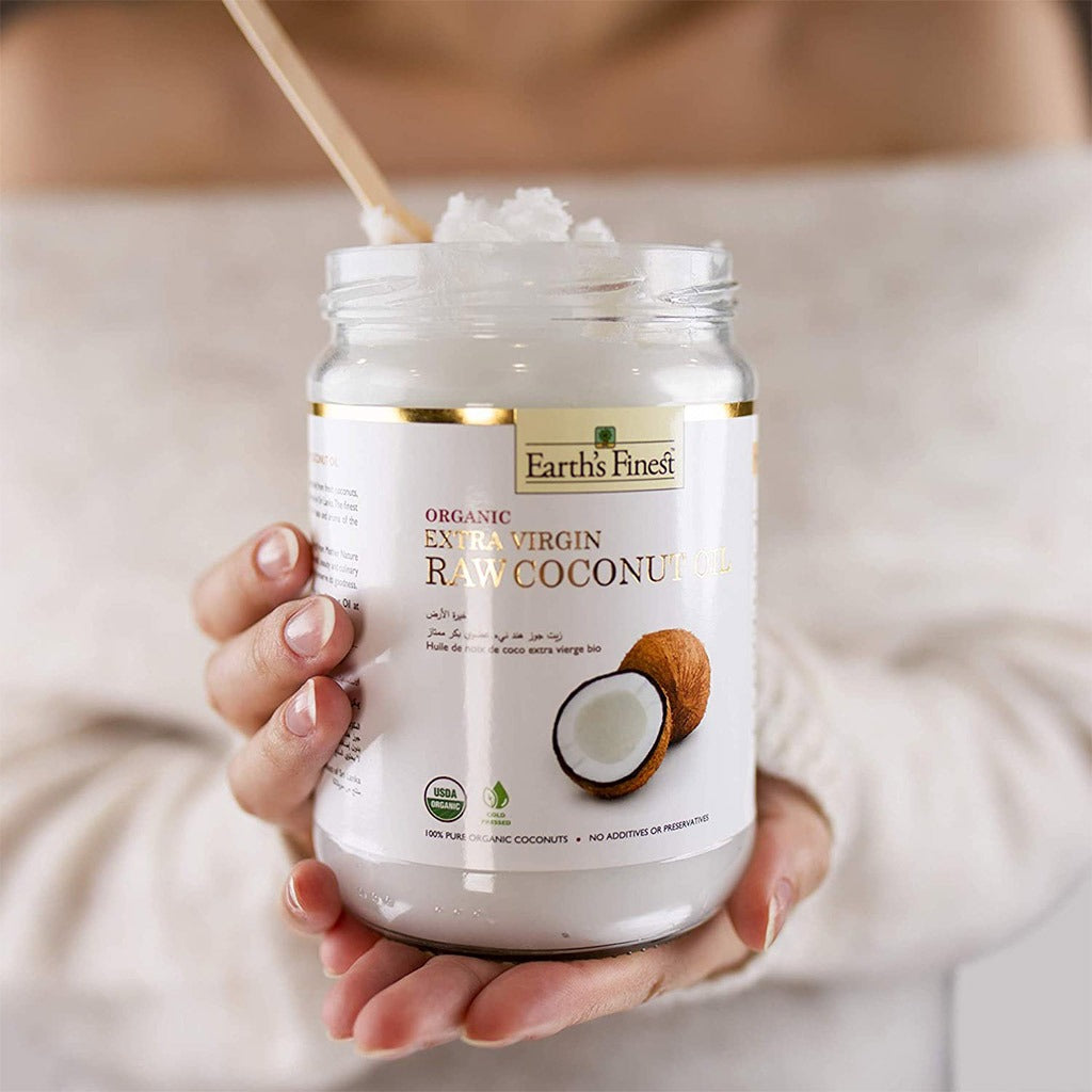 Earth's Finest Organic Extra Virgin Raw Coconut Oil 500 mL - Easy Pharmacy LLC