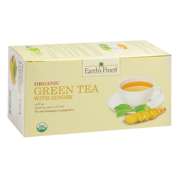 Earth's Finest Organic Green Tea with Ginger 25's - Easy Pharmacy LLC