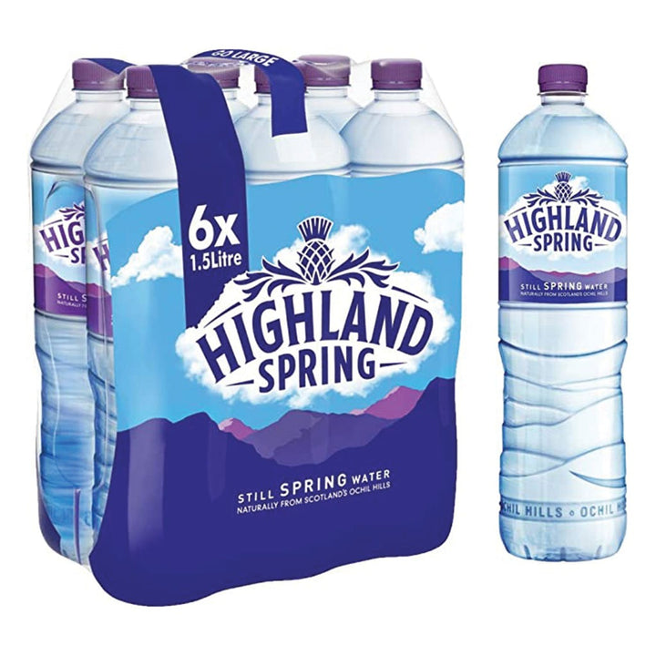 Highland Spring Still Spring Water PET 1500 mL 6's - Easy Pharmacy LLC