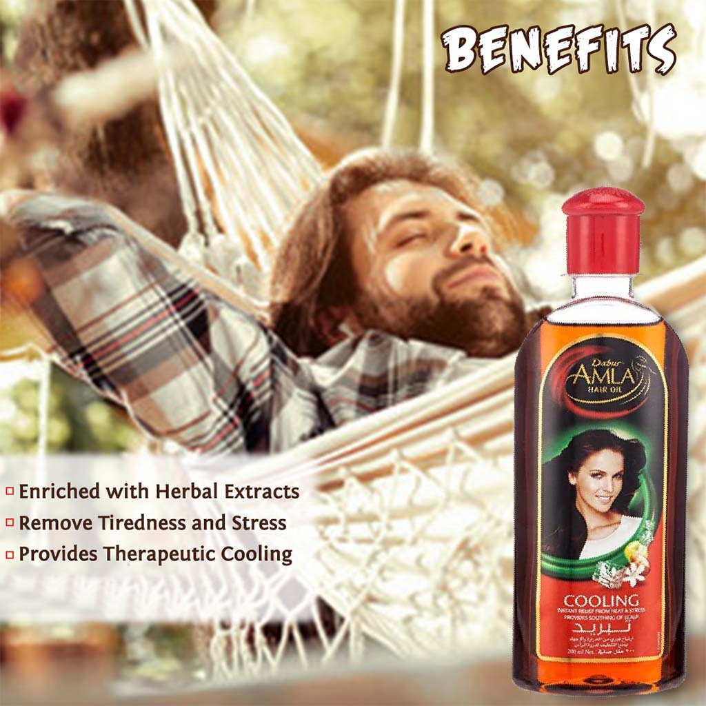 Dabur Amla Cooling Hair Oil 300ml - Easy Pharmacy LLC