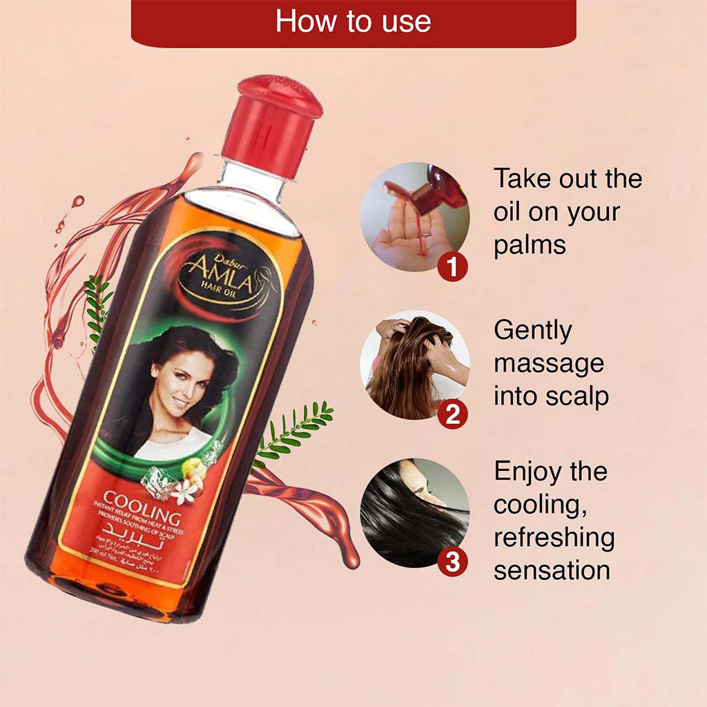Dabur Amla Cooling Hair Oil 300ml - Easy Pharmacy LLC