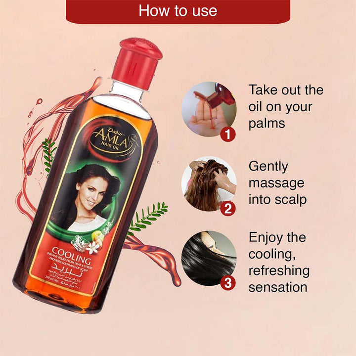 Dabur Amla Cooling Hair Oil 300ml - Easy Pharmacy LLC