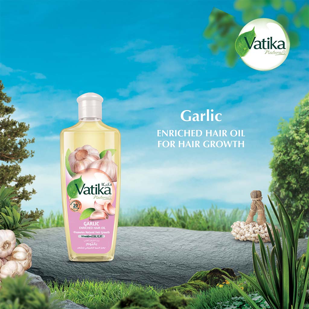 Dabur Vatika Naturals Garlic Enriched Hair Oil For Hair Growth 200ml - Easy Pharmacy LLC