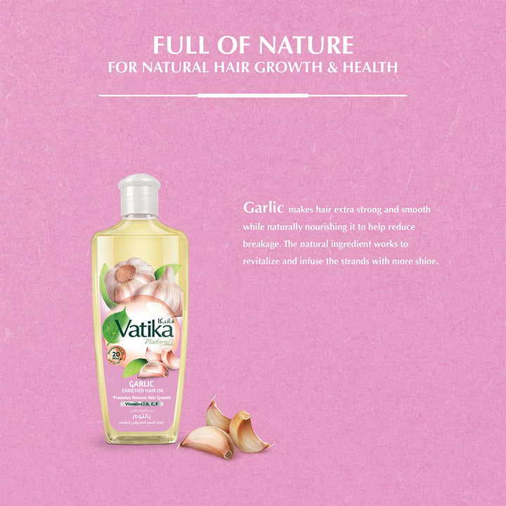 Dabur Vatika Naturals Garlic Enriched Hair Oil For Hair Growth 200ml - Easy Pharmacy LLC