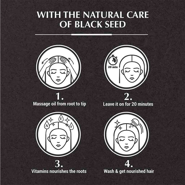 Dabur Vatika Naturals Black Seed Enriched Hair Oil For Strong & Shiny Hair 200ml - Easy Pharmacy LLC