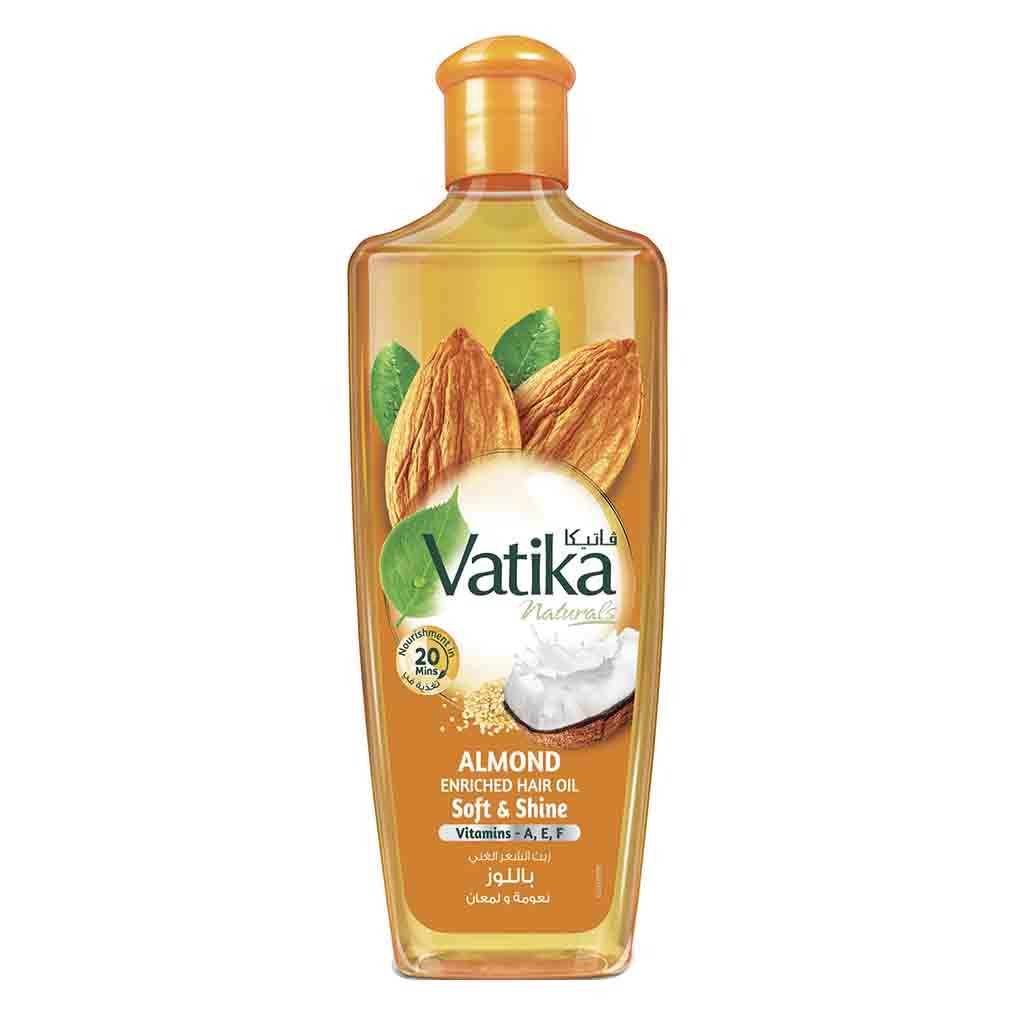 Dabur Vatika Naturals Soft & shine Almond Enriched Hair Oil 200ml - Easy Pharmacy LLC