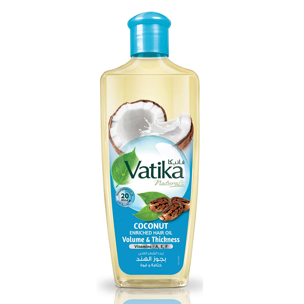 Dabur Vatika Naturals Volume & Thickness Coconut Enriched Hair Oil 300ml - Easy Pharmacy LLC