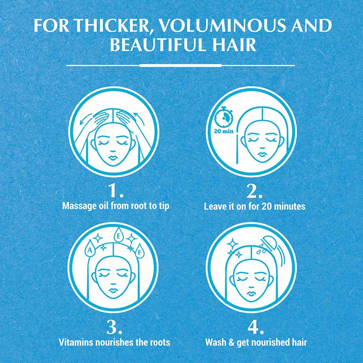 Dabur Vatika Naturals Volume & Thickness Coconut Enriched Hair Oil 300ml - Easy Pharmacy LLC