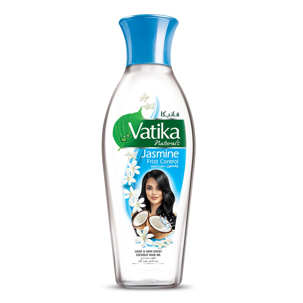 Dabur Vatika Naturals Jasmine Frizz Control Coconut Hair Oil 250ml - Easy Pharmacy LLC