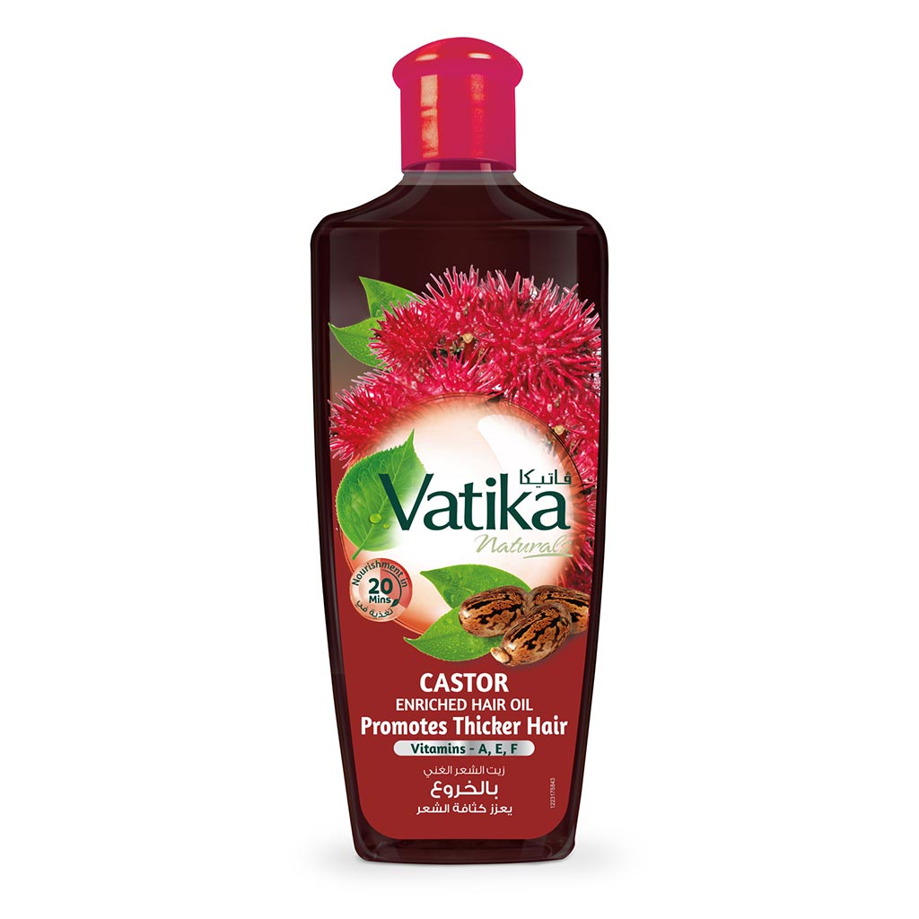 Dabur Vatika Naturals Castor Enriched Hair Oil For Thicker Hair 200ml - Easy Pharmacy LLC