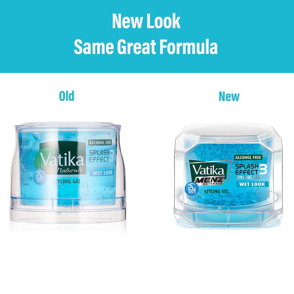 Dabur Naturals Vatika Splash Effect Wet Hair Look Styling Gel 250ml - Easy Pharmacy LLC