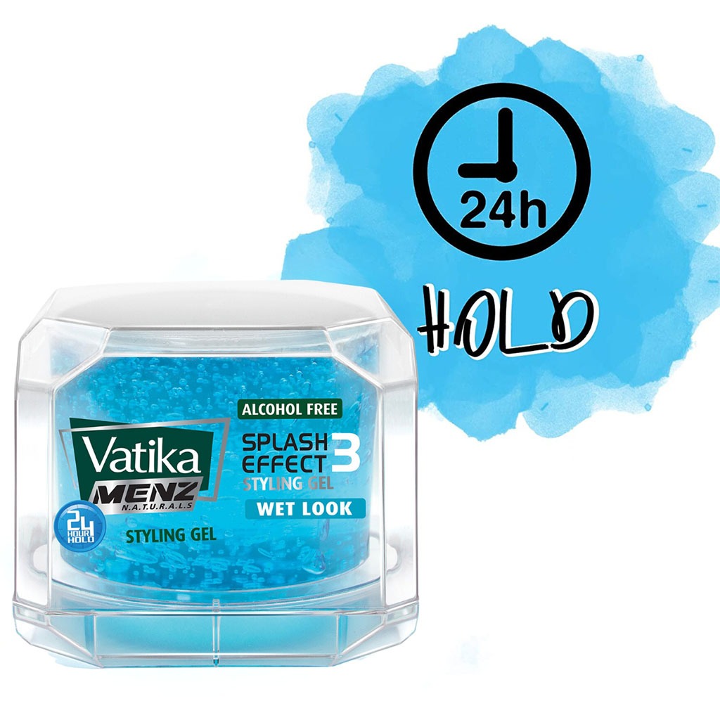 Dabur Naturals Vatika Splash Effect Wet Hair Look Styling Gel 250ml - Easy Pharmacy LLC