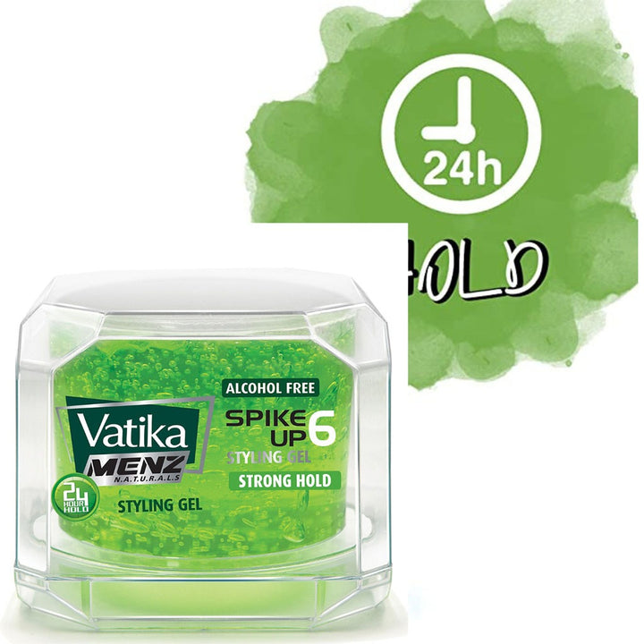 Dabur Naturals Vatika Spike Up Strong Hold Hair Styling Gel 250ml - Easy Pharmacy LLC