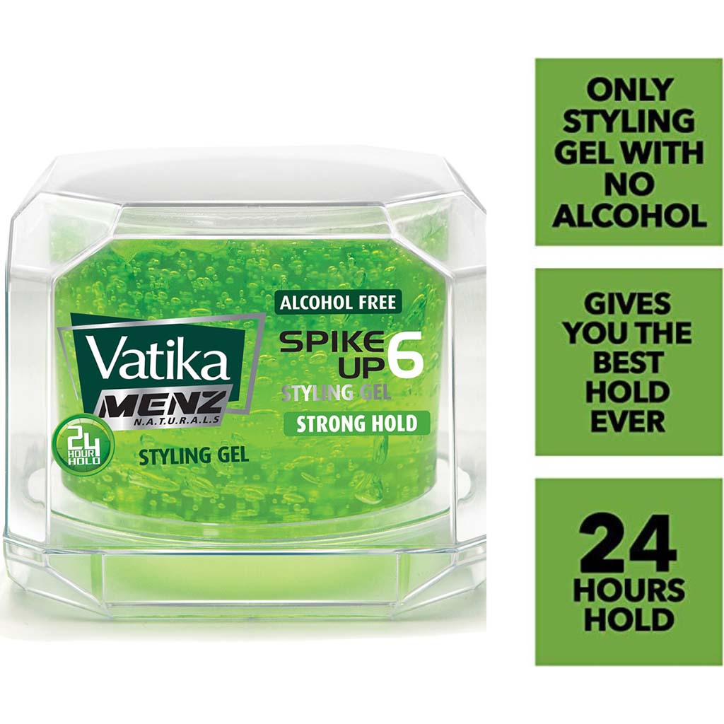 Dabur Naturals Vatika Spike Up Strong Hold Hair Styling Gel 250ml - Easy Pharmacy LLC