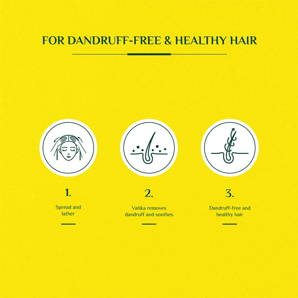 Dabur Vatika Naturals Lemon & Yoghurt Dandruff Guard Shampoo With Nourishing Vatika Oil 200ml - Easy Pharmacy LLC