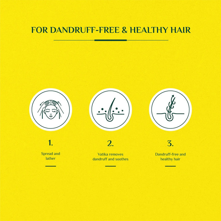 Dabur Vatika Naturals Lemon & Yoghurt Dandruff Guard Shampoo With Nourishing Vatika Oil 200ml - Easy Pharmacy LLC