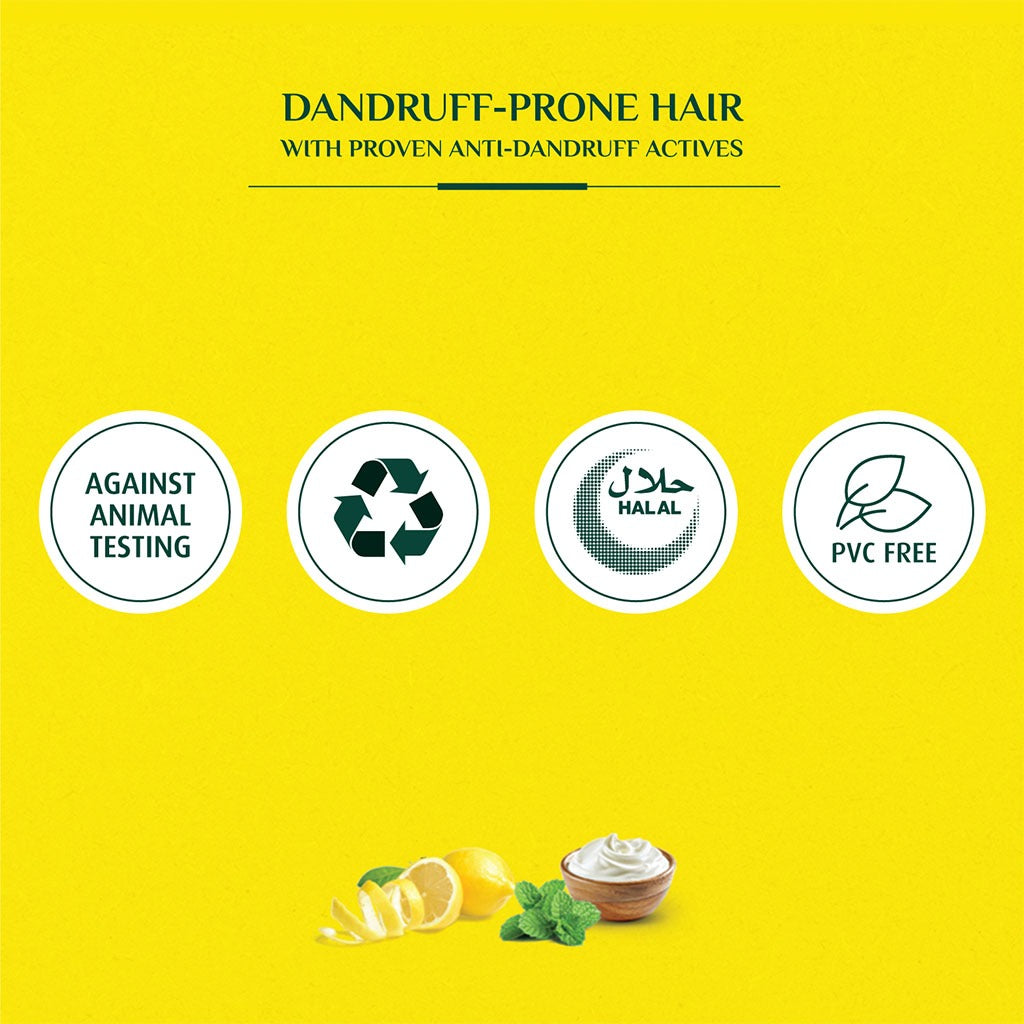 Dabur Vatika Naturals Lemon & Yoghurt Dandruff Guard Shampoo With Nourishing Vatika Oil 200ml - Easy Pharmacy LLC