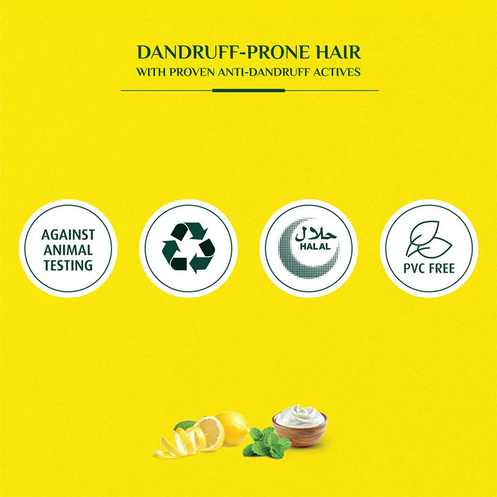 Dabur Vatika Naturals Lemon & Yoghurt Dandruff Guard Shampoo With Nourishing Vatika Oil 200ml - Easy Pharmacy LLC