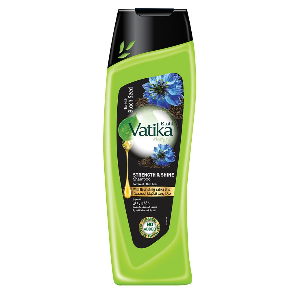 Dabur Vatika Naturals Turkish Black Seed Strength & Shine Shampoo With Nourishing Vatika Oil 200ml - Easy Pharmacy LLC