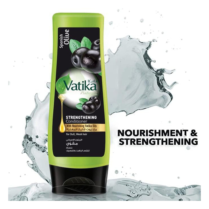 Dabur Vatika Black Olive Black & Strong Hair Conditioner For Dull And Weak Hair 400ml - Easy Pharmacy LLC