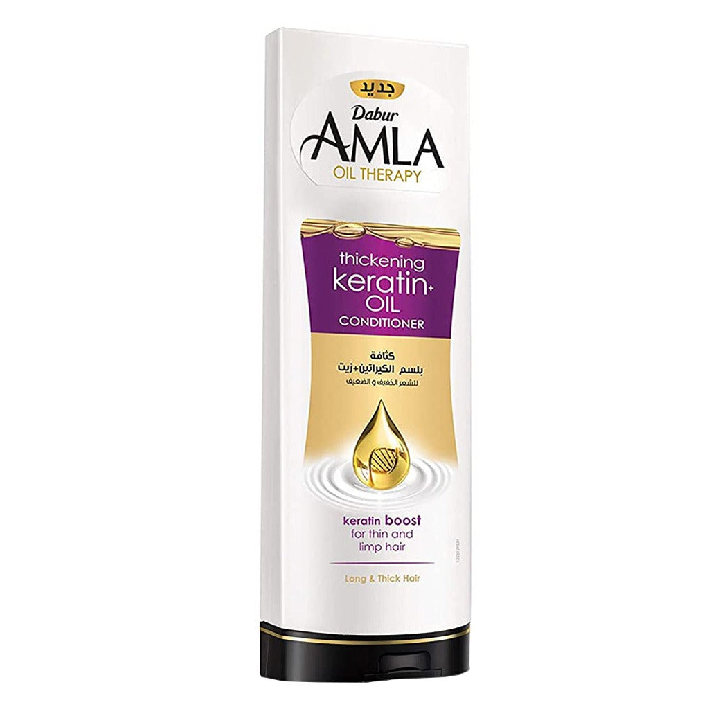 Dabur Amla Oil Therapy Keratin Oil Conditioner For Long & Thick Hair 400ml - Easy Pharmacy LLC
