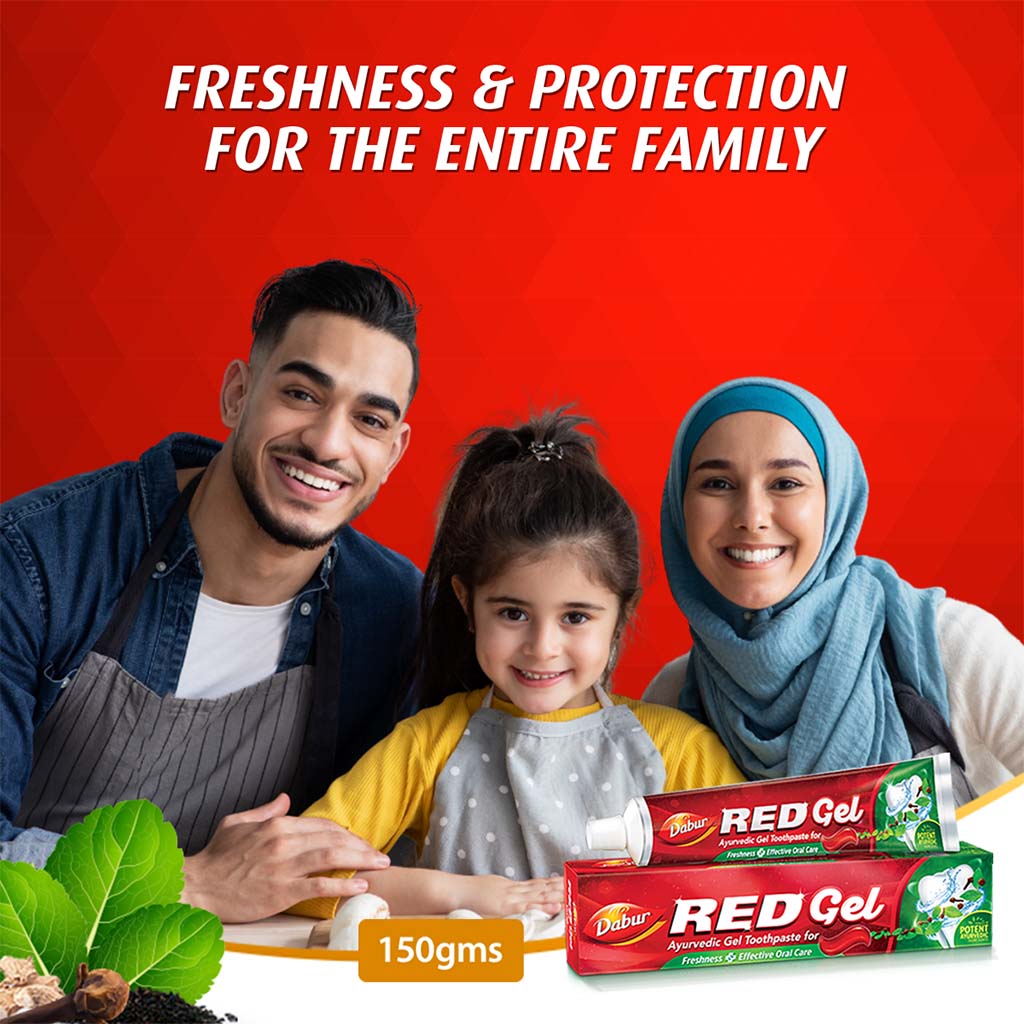 Dabur Red Gel Ayurvedic Gel Toothpaste 200 g - Easy Pharmacy LLC