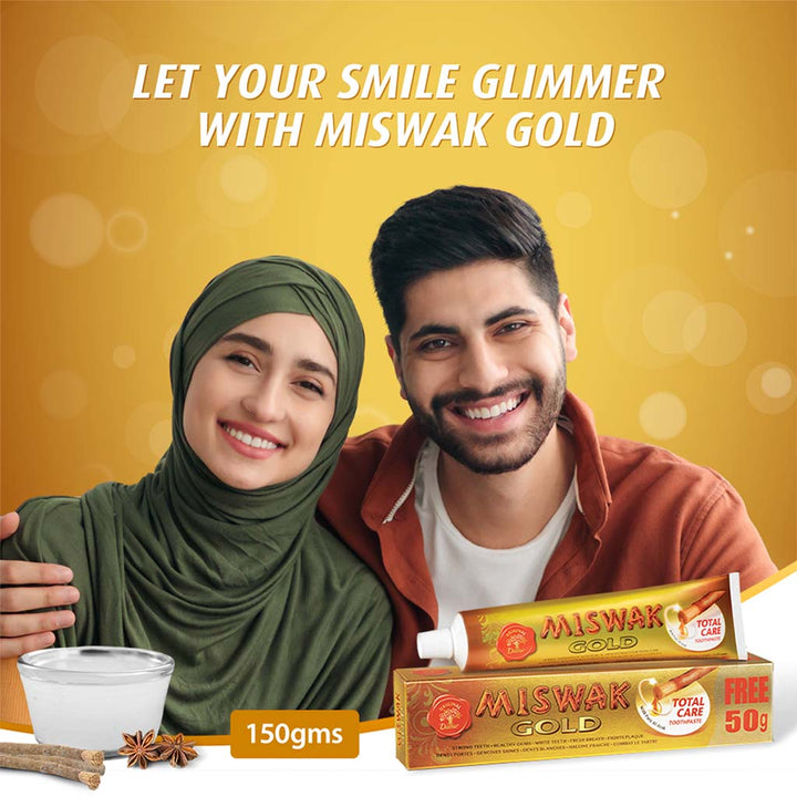 Dabur Miswak Gold Total Care Toothpaste 170 g - Easy Pharmacy LLC