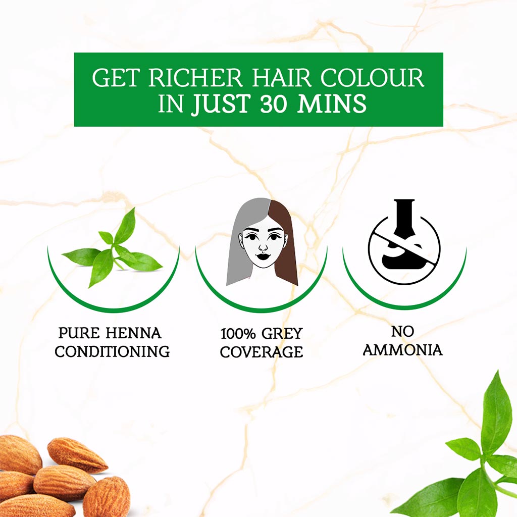 Dabur Vatika Henna Hair Color Natural Brown 4 10g - Easy Pharmacy LLC