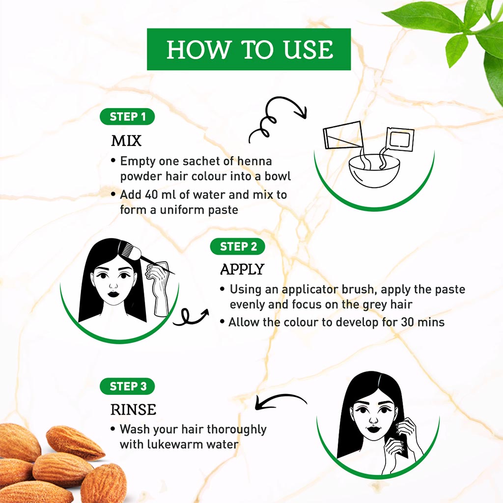 Dabur Vatika Henna Hair Color Natural Brown 4 10g - Easy Pharmacy LLC