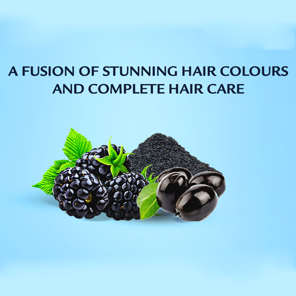 Dabur Vatika Oil Fusion Permanent Hair Color Kit- Blue Black 108ml - Easy Pharmacy LLC
