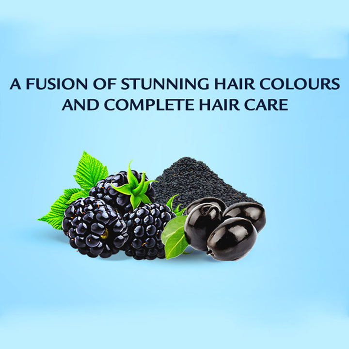 Dabur Vatika Oil Fusion Permanent Hair Color Kit- Blue Black 108ml - Easy Pharmacy LLC