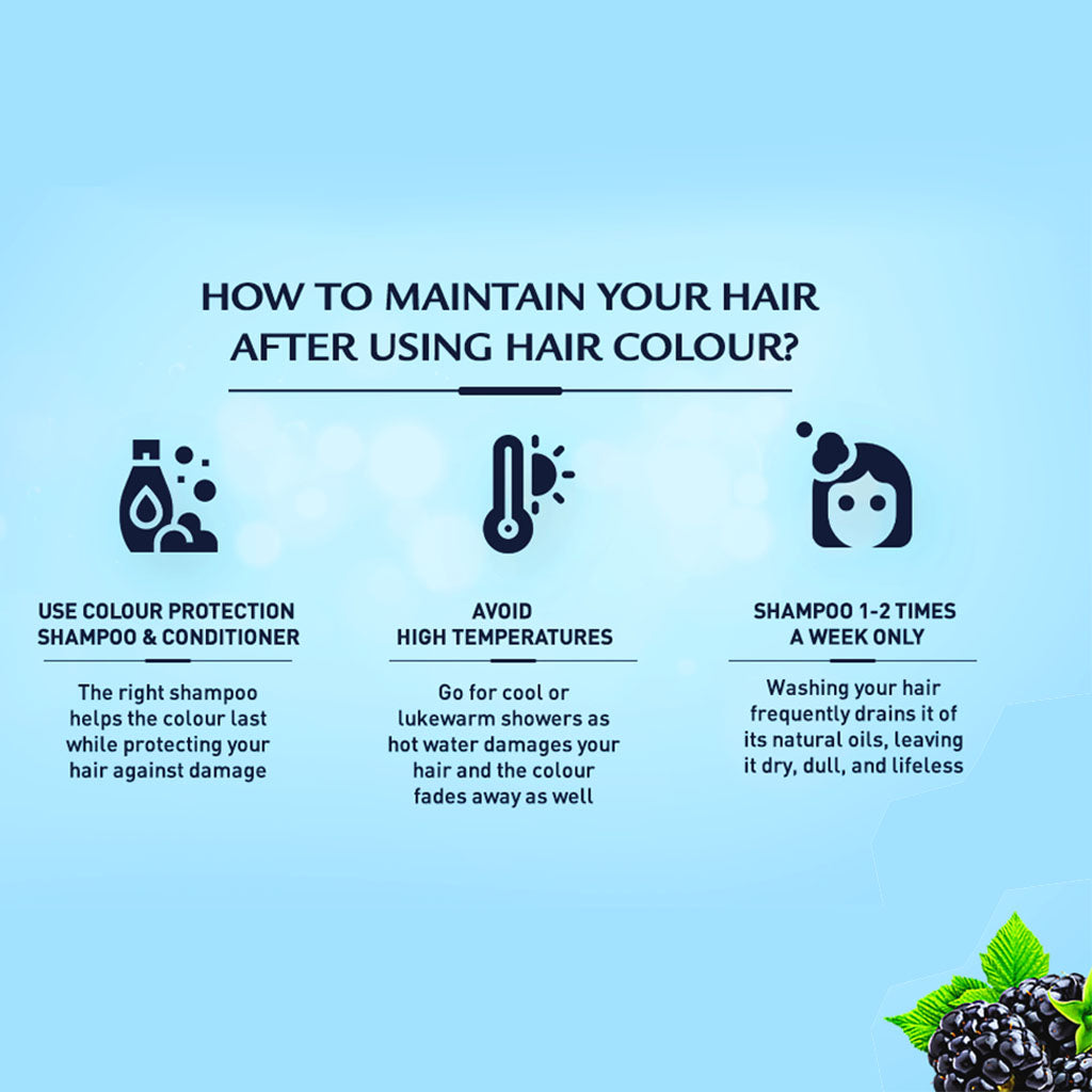 Dabur Vatika Oil Fusion Permanent Hair Color Kit- Blue Black 108ml - Easy Pharmacy LLC