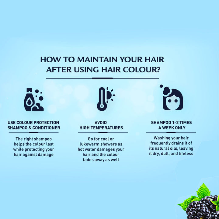 Dabur Vatika Oil Fusion Permanent Hair Color Kit- Blue Black 108ml - Easy Pharmacy LLC