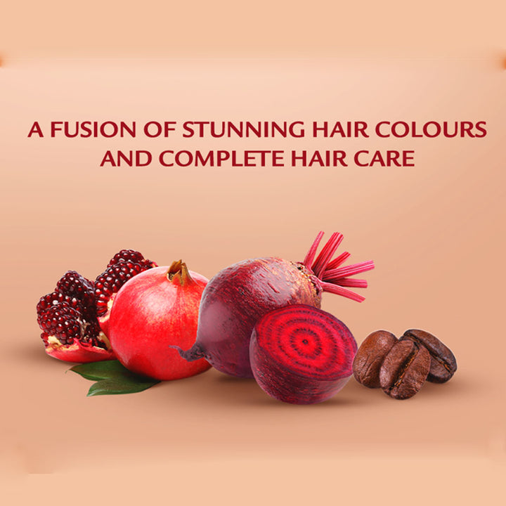 Dabur Vatika Oil Fusion Permanent Hair Color Deep Red Brown 108ml - Easy Pharmacy LLC