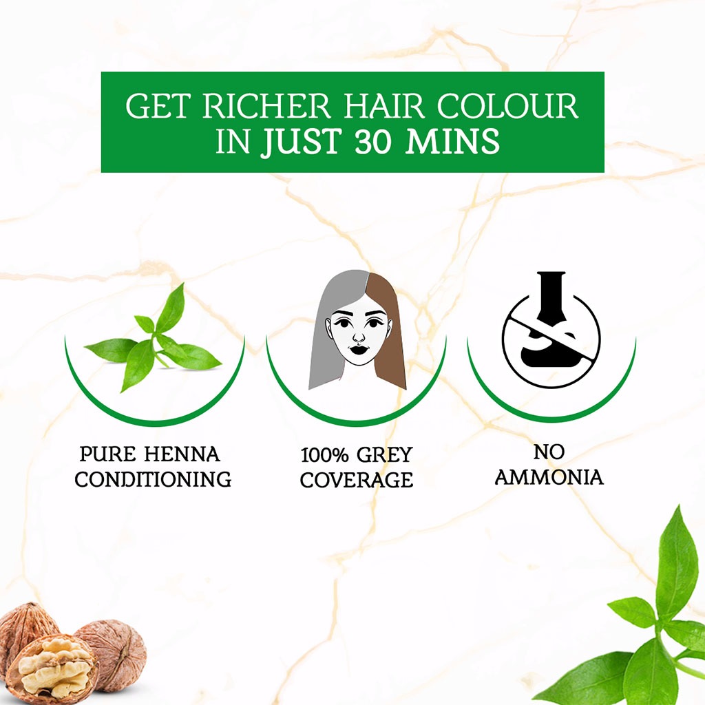 Dabur Vatika Ammonia Free Henna Hair Color 5.5 Mahogany 10g - Easy Pharmacy LLC