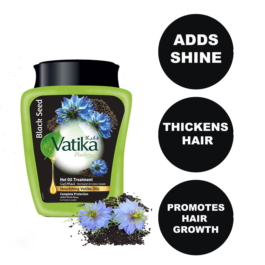 Dabur Vatika Black Seed Hot Oil Treatment Cream For Malnourished Hair 500g - Easy Pharmacy LLC