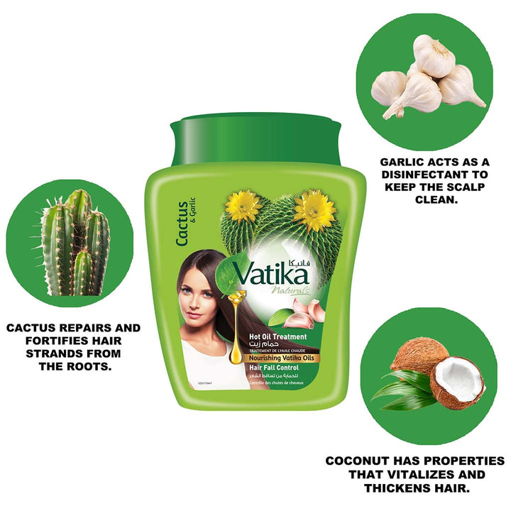 Dabur Vatika Hair Fall Control Hot Oil Treatment Cream 500g - Easy Pharmacy LLC