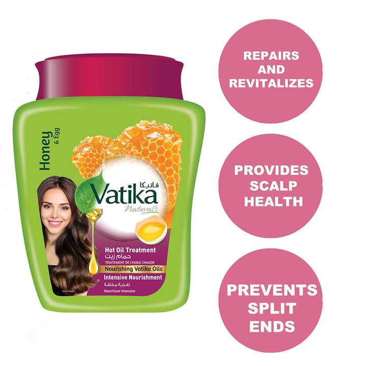 Dabur Vatika Naturals Honey & Egg Intense Nourishment Hot Oil Treatment Cream 1kg - Easy Pharmacy LLC